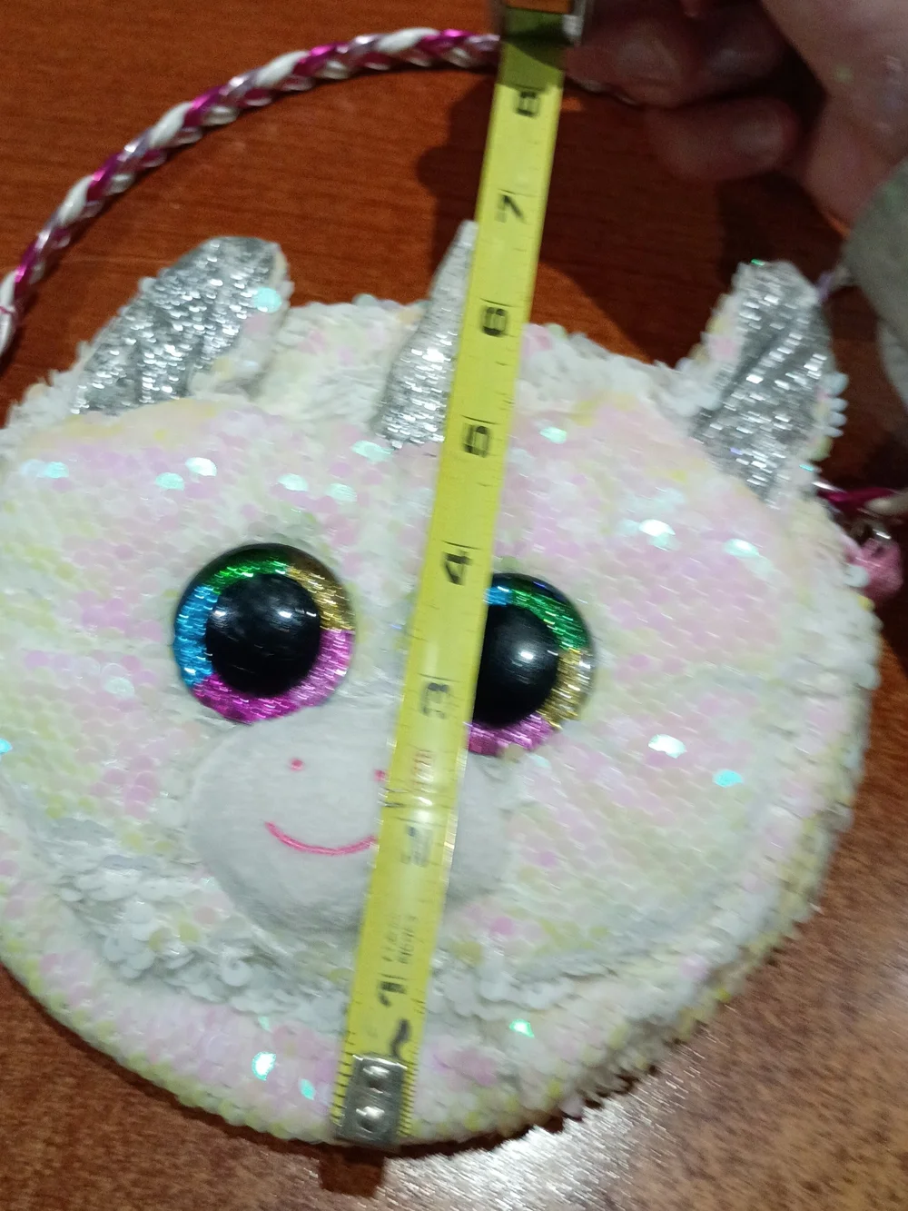 TY Fashion Diamond Unicorn Flip Sequin Crossbody Bag